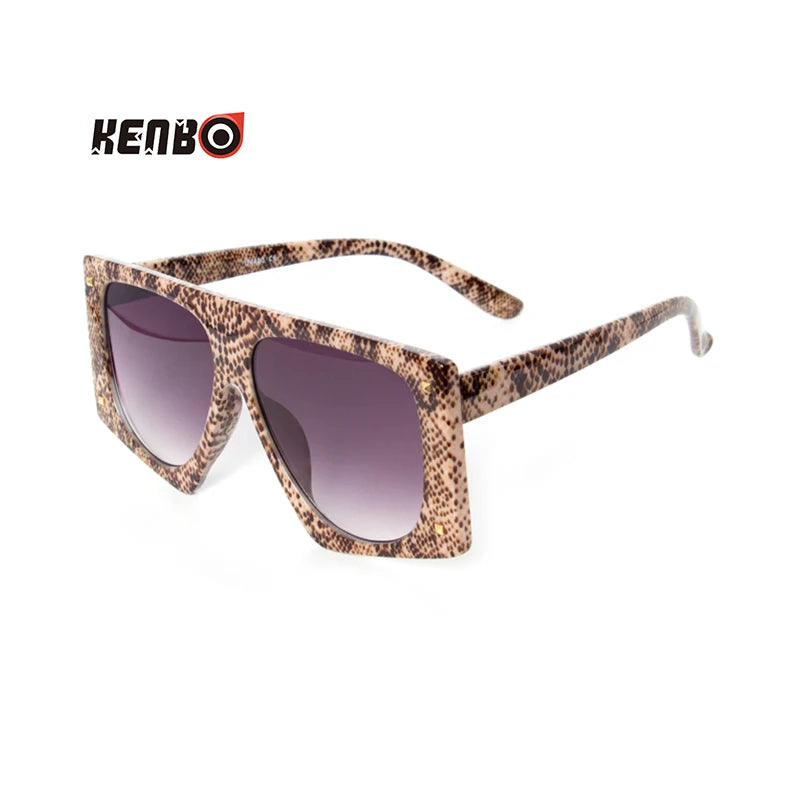 Kenbo Fashion Leopard Sunglasses Punk Designer Luxury Man/Women Sun Glasses Irregular Oversized Classic Vintage UV400 Eyewear