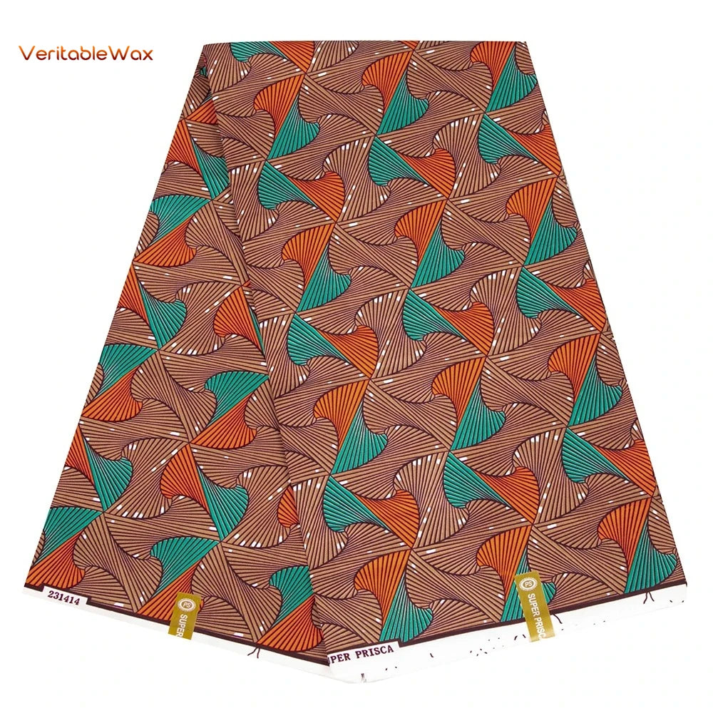 African Ankara Wax Fabric Patchwork Retro Style Double Prints Warp DIY Cloth Sewing Materials Africa Loincloth Polyester Tissu