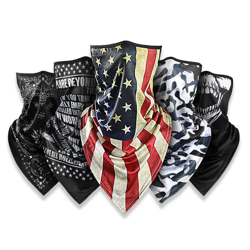Balaclava Camouflage Motorcycle Face Ice Silk Mask Summer Anti-UV Headwrap Face Shield Running Cycling Outdoor Sports Scarves