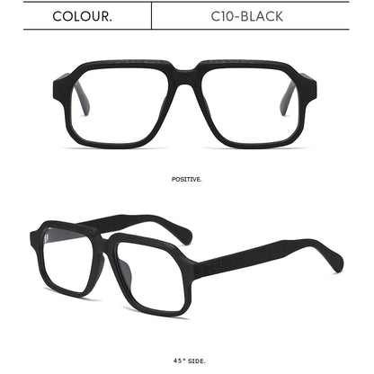 TAG Hezekiah Natural Wood Glasses Frame Men Oversized Wooden Myopia Prescription Optical Glasses Spectacle with Clear Lens 8188