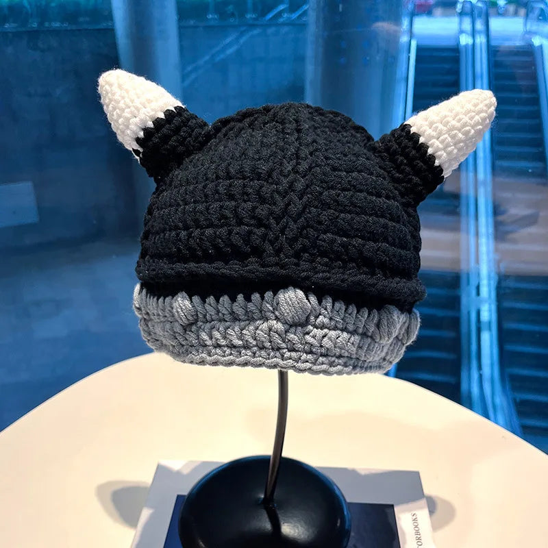 Unisex Balaclava Fashion Cosplay Carnival Party Winter Warm Cap Adult Children Autumn Winter Funny Cartoon Monster Knitted Hat