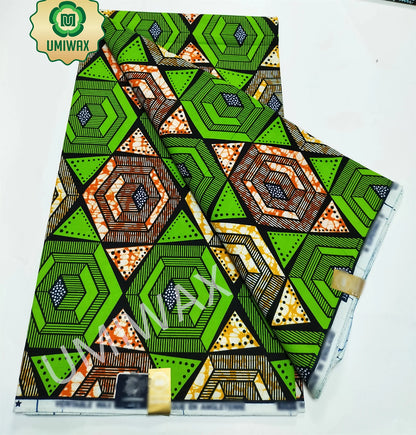 2025 Newest Ankara Real Wax Fabric Guaranteed Veritable African Wax Print Pagne Fabric 100% Cotton 6 Yards Ghana Style Dresses