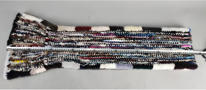 2024 Lady Luxury Authentic Mink Fur Shawl Scarf Winter 100%Natural Mink Fur Real Scarf Shawl Fashion Genuine Mink Fur Ponchos