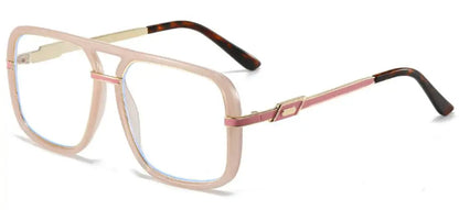 Oversize Square Designer Reading Glasses Women Luxury Brand Double Bridge Prescription Blocking Blue Light Presbyopic Eyeglasses