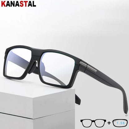 Men's Optical CR39 Lenses Myopia Presbyopic Eyewear Women Blue Light Blocking Prescription Reading Glasses TR90 Eyeglasses Frame