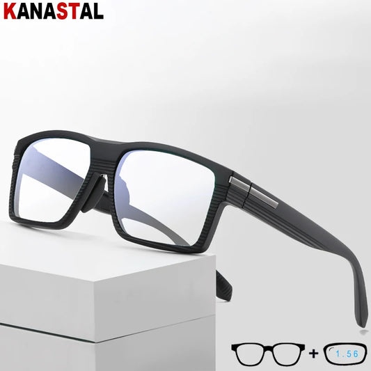 Men's Optical CR39 Lenses Myopia Presbyopic Eyewear Women Blue Light Blocking Prescription Reading Glasses TR90 Eyeglasses Frame
