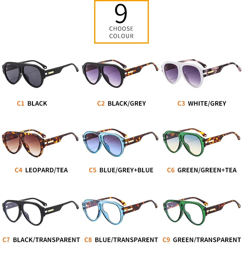 New Square Sunglasses Women Vintage Big Frame Shades Men Trending Design Luxury Sun Glasses UV400 Oversized Eyewear Gafas Oculos