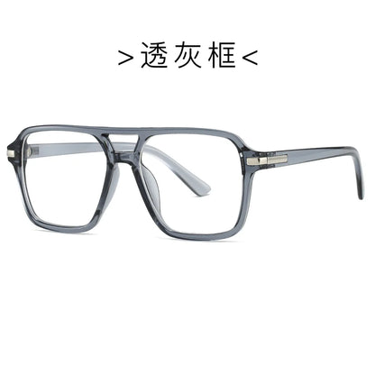 Luxury Brand Designer Reading Glasses Women 2025 Retro Double Bridge Square Eyeglass Fashion Man Optical Prescription Eyewear