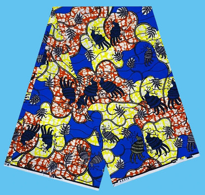 Ankara Fabric African Real Wax Print Cotton 100% New Design 2024 Tissus Wax Africain Patchwork Fabric For Dress 6yard Sales Soft