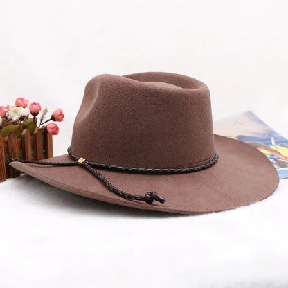 wool Derby Hat men hat male fedora with knot  felt hat for summer jazz disco hat for men black fedora hat small brim hat