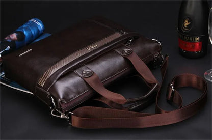 Men Briefcase Bag for Documents Designer Leather Luxury Brand Men's Business Travel Big Capacity A4 Document Organizer handbag