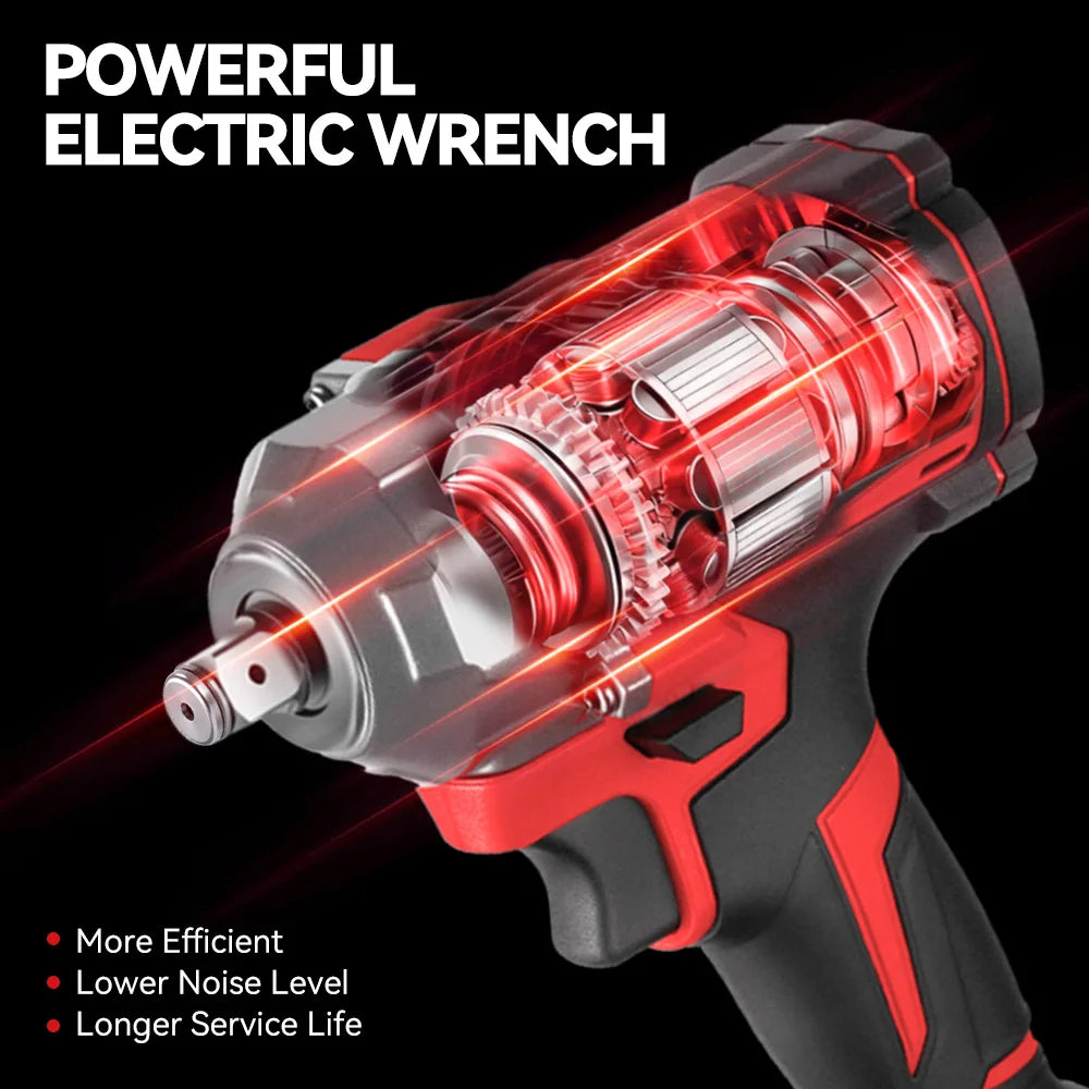 ONEVAN 1200N.M Brushless Cordless Electric Impact Wrench Portable Screwdriver Drill Repair Power Tool For Makita 18V Battery Pin