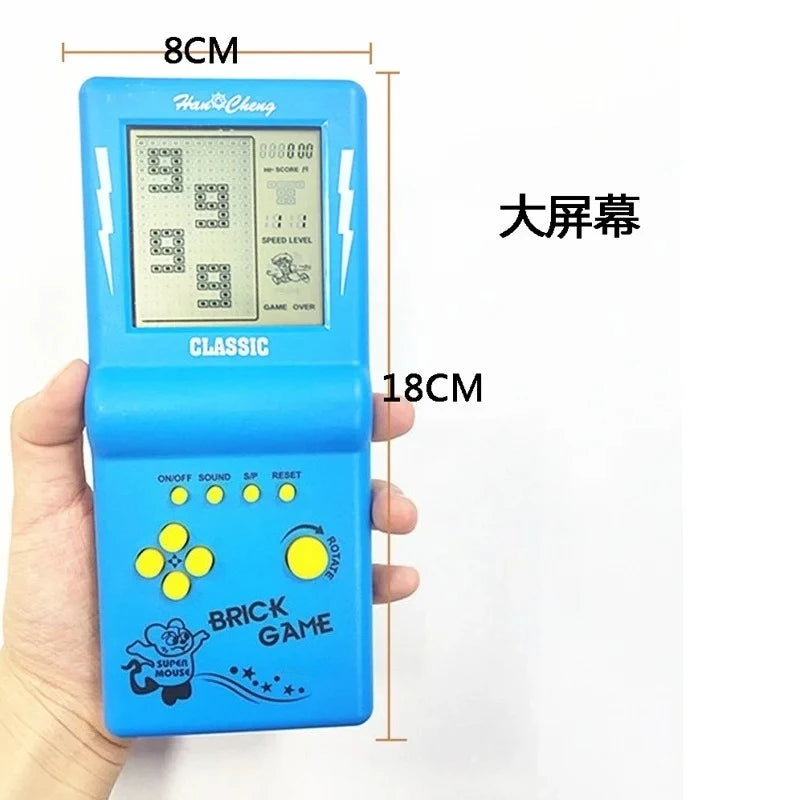 2026 New Large-screen Tetris Game Console Nostalgic Classic Black and White Electronic Handheld Game Console