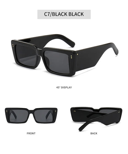 New Square Sunglasses Women Wide Glasses Legs Men Travel Shades Male Female UV400 Gafas Oculos Retro Brand Designer Luxury