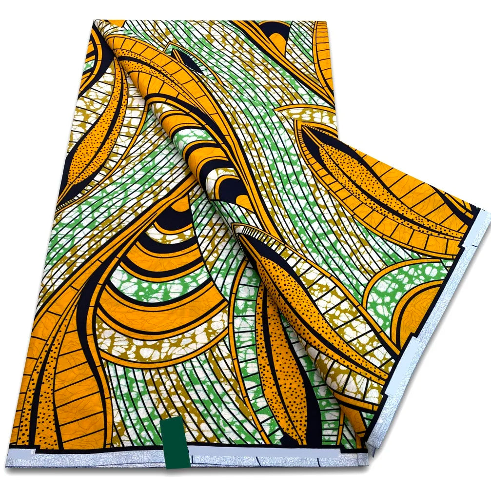 African Real Wax Prints Fabric Ankara Wax 100% Cotton Fabric Guaranteed Veritable Original Sewing Material