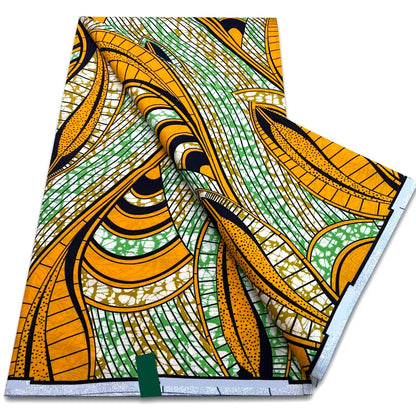 African Real Wax Prints Fabric Ankara Wax 100% Cotton Fabric Guaranteed Veritable Original Sewing Material