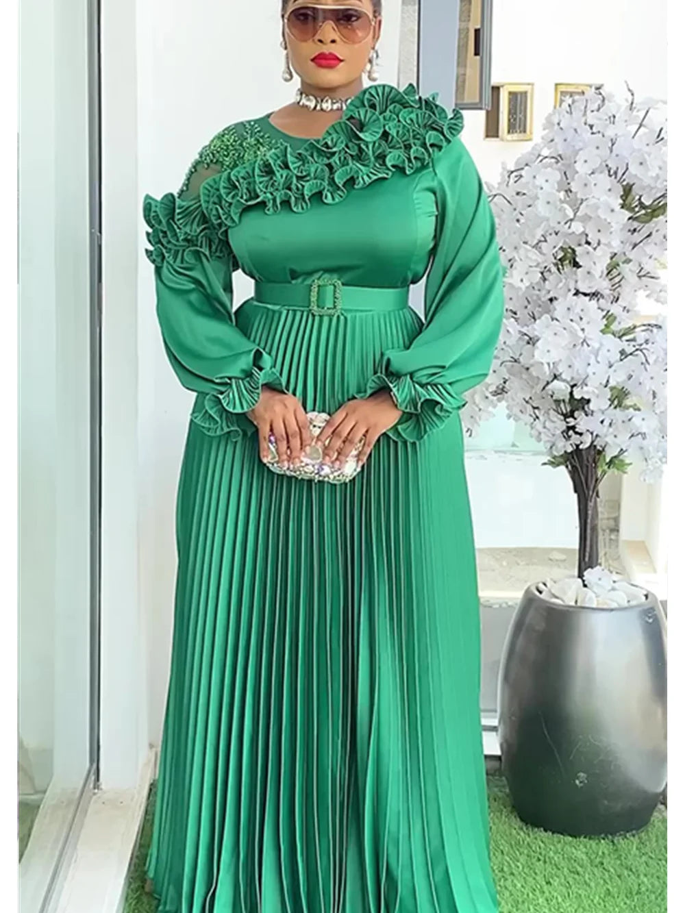Plus Size African Party Dresses for Women 2026 New Fashion Dashiki Ankara Wedding Evening Gown Elegant Turkey Muslim Maxi Dress