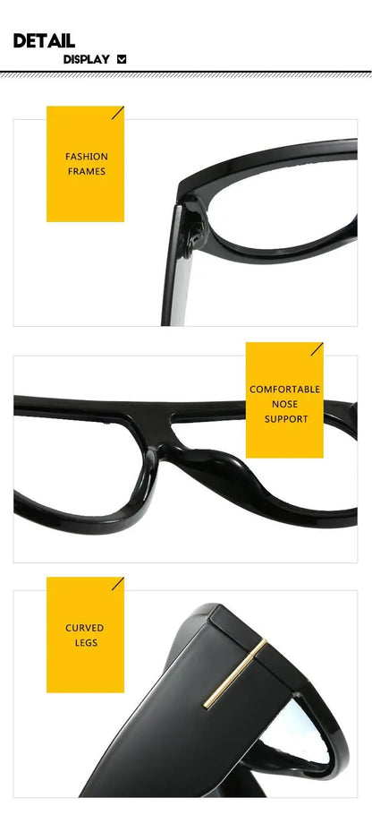 Fashion Oversized Pilot Reading Glasses For Men Women Anti Blue Light Glasses Rivets Presbyopia Eyeglasses Optical Magnifier