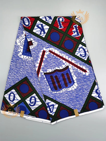 2024 New Hot Sale African Wax Veritable Wax Guaranteed Real High Quality wax print fabric Pagne African Ankara abc