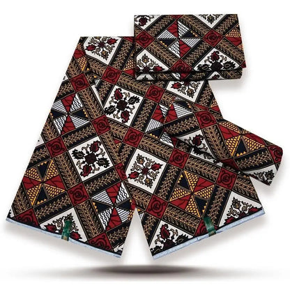Style Pagne Guaranteed Veritable Original African Real Wax Fabric For Party Dresses Ankara Wax Print Fabric 100% Cotton Ghana