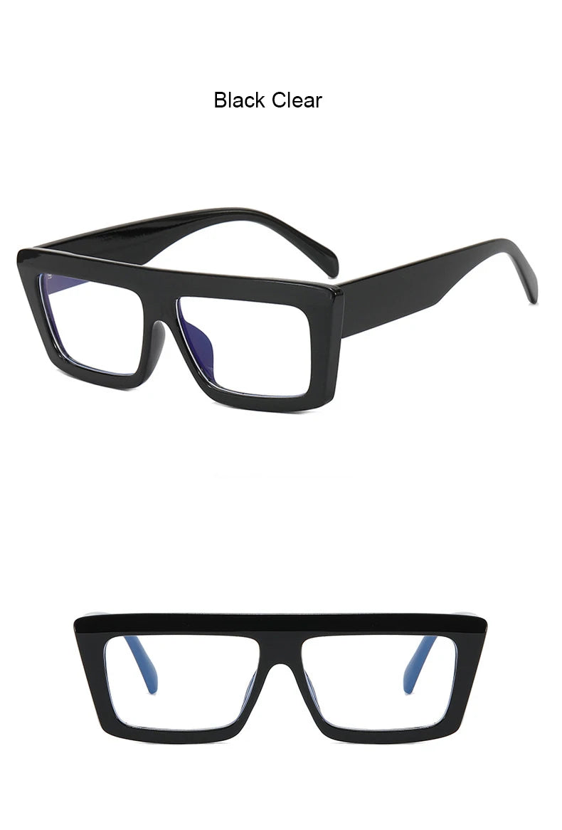 Retro Rectangle Reading Glasses Women 2025 Fashion Transparent Anti Blue Rays Female Eyeglasses Optical Eye Prescription 0 ~ +6
