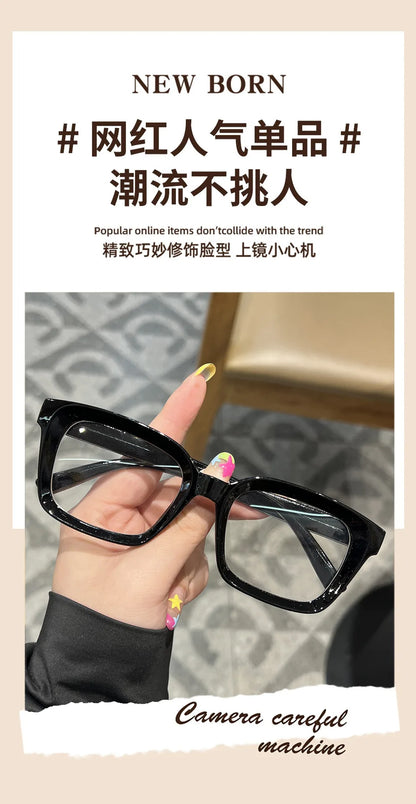 Transparent square Computer Glasses Frame Women Men Anti Blue Light Black Eyewear Blocking Glasses Optical Spectacle Eyeglass