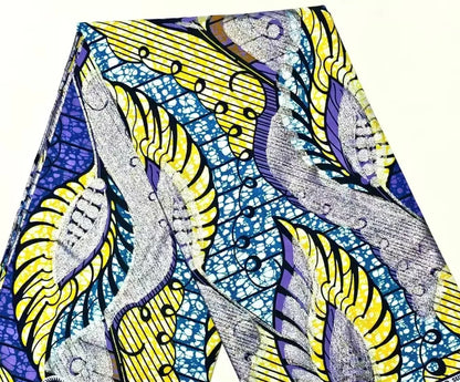 Latest African Grand Golden Wax Fabric Super Good Quality Women Pagne Flash Cotton Prints Batik Ankara Glitter Tissus 6yards