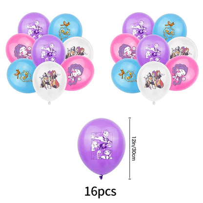 Kpop Birthday Party Decoration Tableware Set Birthday Party Supplies Balloons Cake Topper Hanging Flag Cups K-pop Party Decor