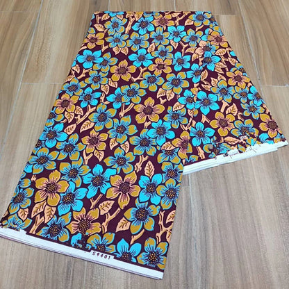 Ankara Fabric African Real Wax Print Cotton 100% New Design 2024 Tissus Wax Africain Patchwork Fabric For Dress 6yard Sales Soft