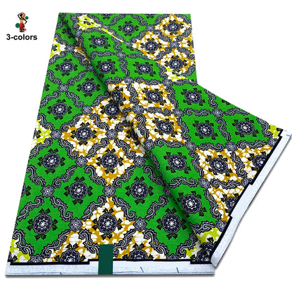 2025 Guaranteed Veritable Original African Wax Print Fabric Real Nigerian 100% Cotton Ankara Wax Fabric Soft Pagne Spuer Batik