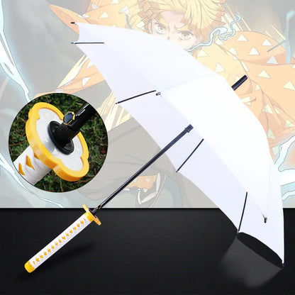 Demon Slayer Sword Umbrella One Piece Roronoa Zoro Katana Umbrella Real Full Size Japanese Anime Long Parasol Home Accessories