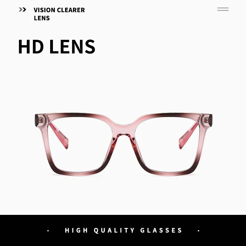 Retro Reading Eyeglasses for Women Oversize Cat Eye Anti Blue Light Presbyopia Glasses Prescription Eyewear 0 -To +600