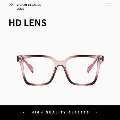 Retro Reading Eyeglasses for Women Oversize Cat Eye Anti Blue Light Presbyopia Glasses Prescription Eyewear 0 -To +600