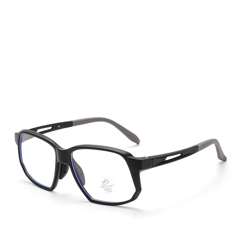 YIMARUILI New TR90 Men's Sports Cycling Glasses Ultra-light Fashion Big Size Optical Prescription Eyeglasses Frame Women HD-8068