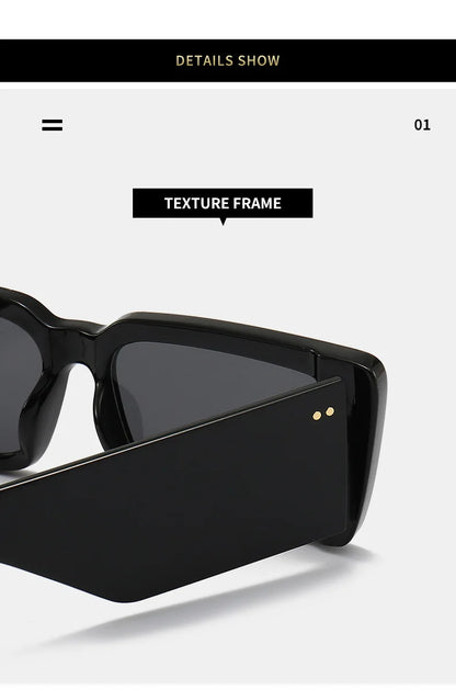New Square Sunglasses Women Wide Glasses Legs Men Travel Shades Male Female UV400 Gafas Oculos Retro Brand Designer Luxury