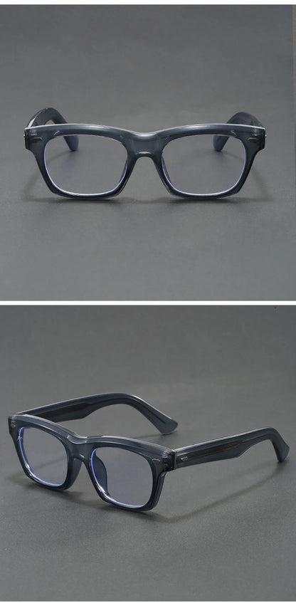 Japanese Square Glasses Frame Men Fashion Anti Blue Light Reading Glasses Men Good Quality Full Rim Eyewear