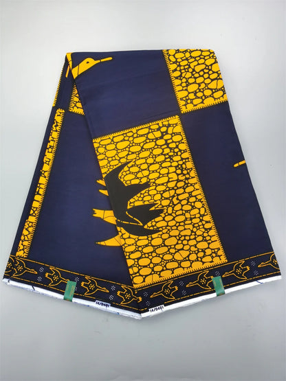 Dutch Ankara Wax Print Fabric High Quality Wax African Hollandais Fabric 100% Cotton Soft African Veritable Real Wax for Dress