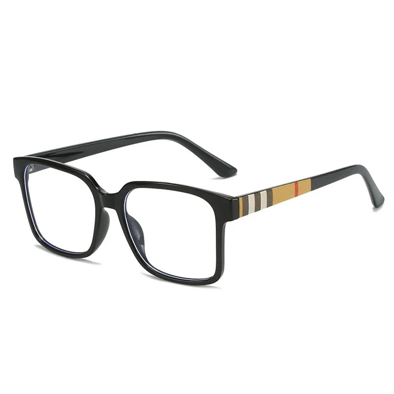 Brand Designer Retro Square Anti Blue Light Reading Glasses Women Men  Stripe Female Eyeglasses Computer Presbyopia Eyeglasse