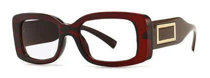 Vintage Black Square Reading Glasses Women 2025 Luxury Brand Blue Light Blocking Computer Presbyopia Eyeglasses Diopter 0~+ 6.00