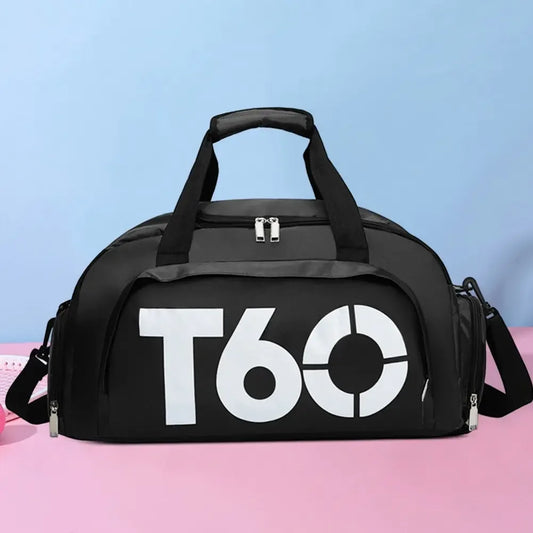 Fitness Bag Oxford Dry Wet Gym Bag Large Capacity Fitness Training Bag Shoe Compartment Wear-resistant for Men Women