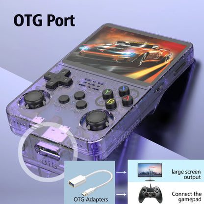 2026 New R36S Retro Handheld Game Console Linux System 3.5 Inch IPS Screen Portable Pocket Video Player 128GB 20000+ Games Gift