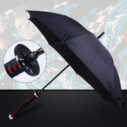 Demon Slayer Sword Umbrella One Piece Roronoa Zoro Katana Umbrella Real Full Size Japanese Anime Long Parasol Home Accessories