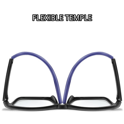 3 Pairs Reading Glasses Photochromic Classic Square Far Sight Presbyopic Glasses Anti Blue Light Blocking Ultralight Eyewear