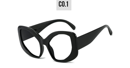 Oversized Reading Glasses Women Luxury Brand Designer Cat Eye Chunky Glasses Anti Blue Light Customised Prescription Glasses