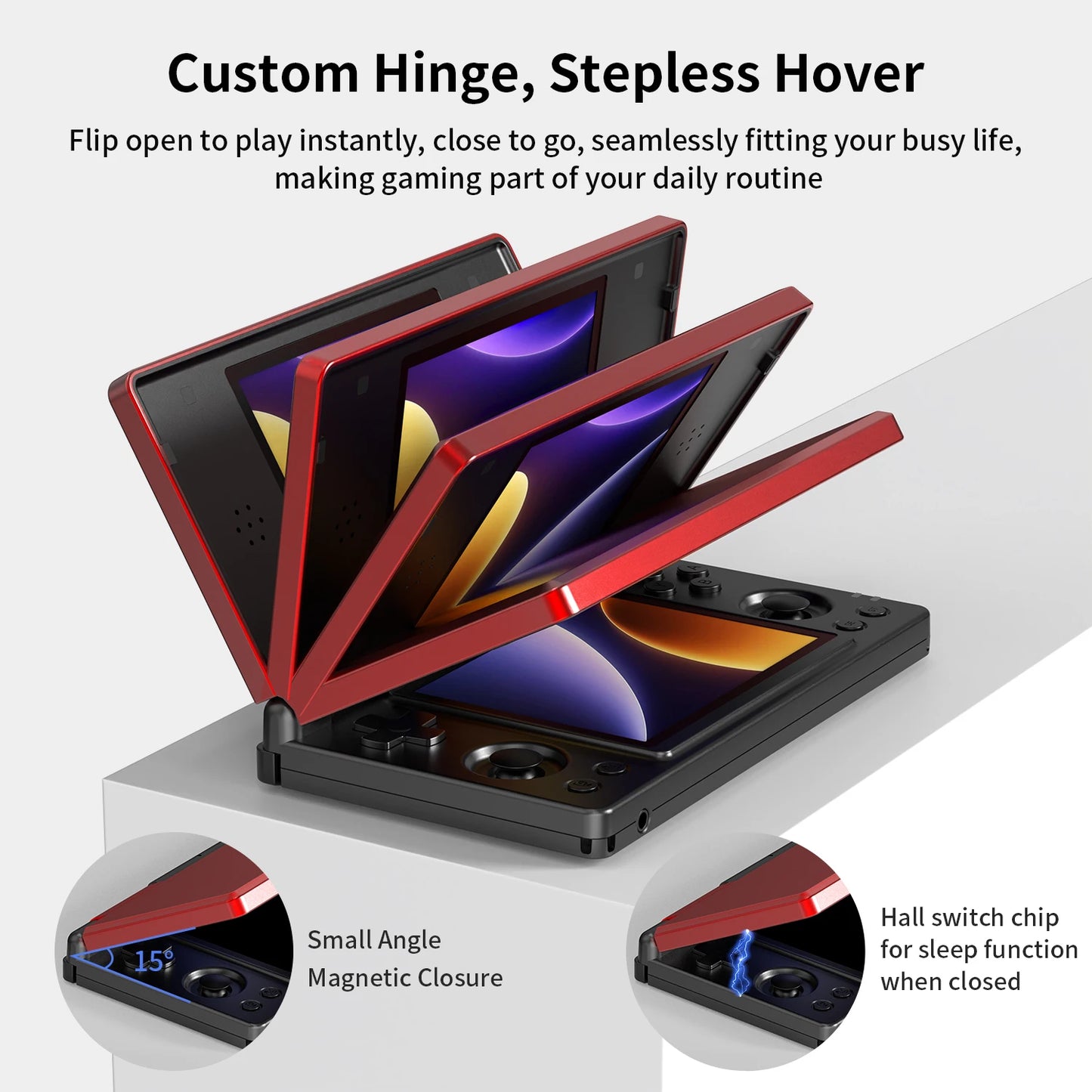 Anbernic RG DS Dual 4.0” IPS Screen Video Game Console Android 14 Support Dual Application On Split Screens & Hall Switch Chip