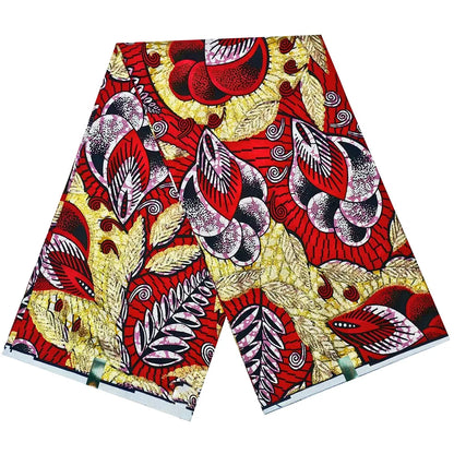 African Wax Prints Fabric Golden Wax Fabric High Quality Ankara Fabric for Party Dress New Grand Super 100% Cotton Y15, 6Yards
