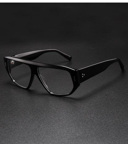 Luxury Brand Designer Thick Acetate Oversized Frame for Men Women Trendy Optical Eyewear Stylish Shield For Men lentes de sol