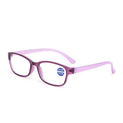 2PCS HD Anti-blue Light Anti-fatigue Reading Glasses for Men and Women Fashion Ultra-light Portable Reading Glasses +100 To +400