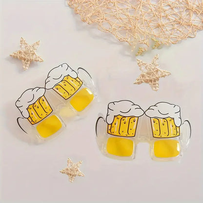 1-60Pcs Beer Mug Eyeglasses Party Decor Novelty Sunglasses Photo Props For Graduation Party Supplies Beach Pool Party Favors