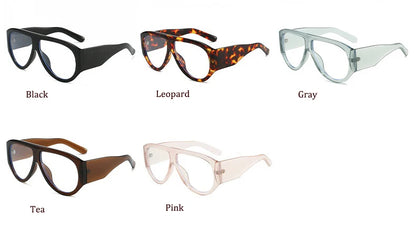 Big Frame Pilot Reading Glasses Frame Women Classic Oversized Prescription Eye Glasses Frame Brand Computer Eyeglasses Unisex